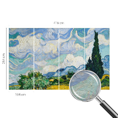 Hoogwaardig fotobehang met een expressief wolkenmotief
