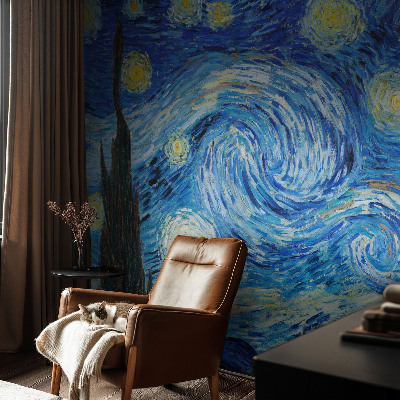 Uniek fotobehang met een nachtelijke hemel als motief