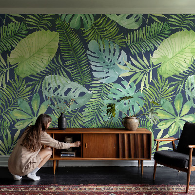 Vlies fotobehang Tropische bladeren