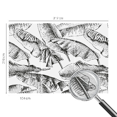 Vliesbehang fotobehang Bananenbladeren