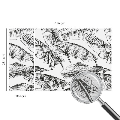 Vliesbehang fotobehang Bananenbladeren