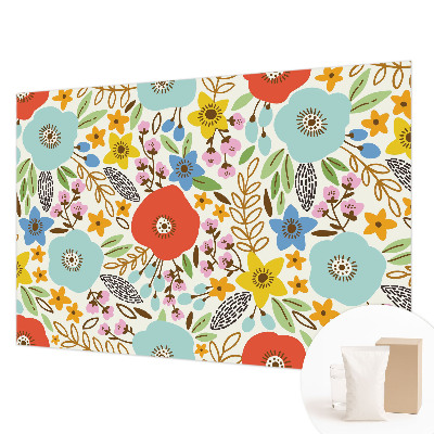 Fotobehang vlies met bloemenpatroon