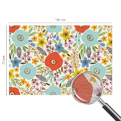 Fotobehang vlies met bloemenpatroon