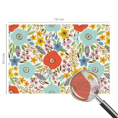 Fotobehang vlies met bloemenpatroon