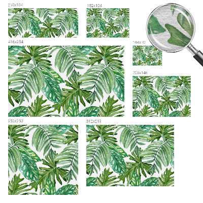 Vliesbehang fotobehang woonkamer Exotische bladeren