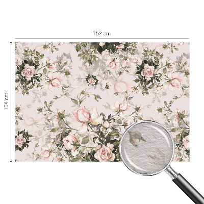 Vlies fotobehang op maat met een bloemenpatroon