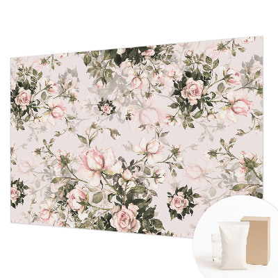 Vlies fotobehang op maat Bloemenpatroon