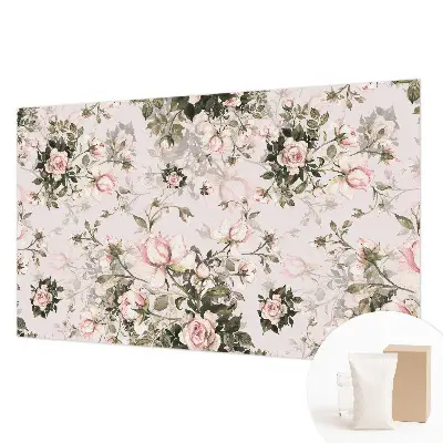 Vlies fotobehang op maat met een bloemenpatroon