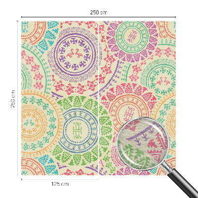 Muur behang Kleurrijke mandala's