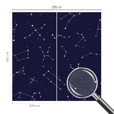 Behang met print met een astrohemel-print