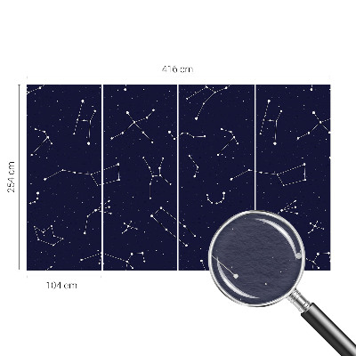 Behang met print met een astrohemel-print