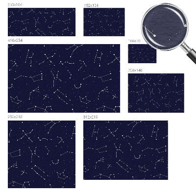 Behang met print met een astrohemel-print