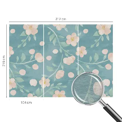 Foto behang op maat met een bloemig en elegant motief