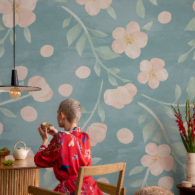Foto behang op maat Bloemige elegantie