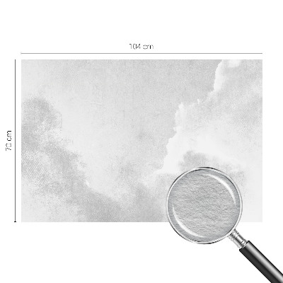 Fotobehang naadloos met een subtiel wolkenmotief