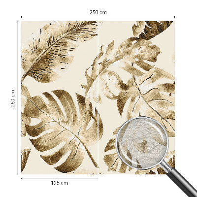 Naadloos fotobehang met een exotische bloemen- en plantenprint