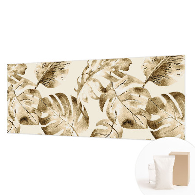 Naadloos fotobehang met een exotische bloemen- en plantenprint