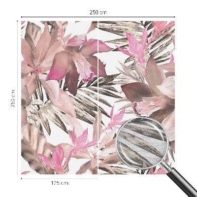 Fotobehang voor slaapkamer Exotische bloemen