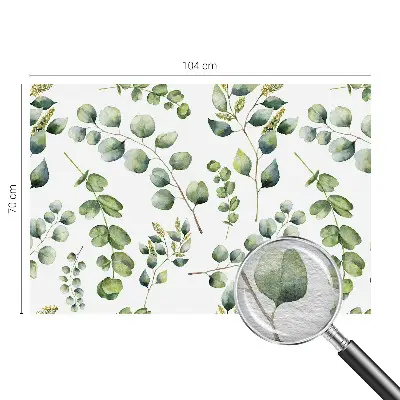 Modern fotobehang met groene bladeren als motief