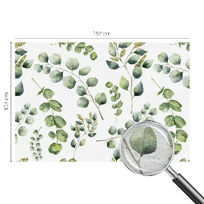 Modern fotobehang met groene bladeren als motief