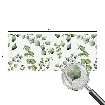 Modern fotobehang met groene bladeren als motief