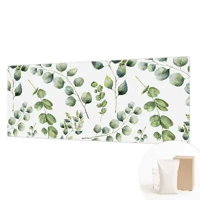 Modern fotobehang met groene bladeren als motief