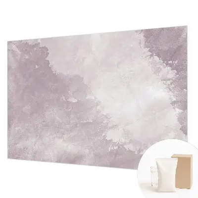 Fotobehang voor de slaapkamer met een paarse abstracte print