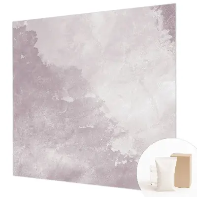 Fotobehang voor de slaapkamer met een paarse abstracte print