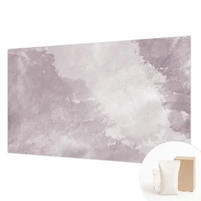 Fotobehang voor de slaapkamer met een paarse abstracte print
