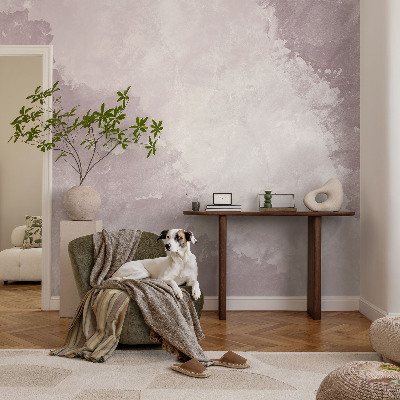 Fotobehang voor de slaapkamer Paarse abstractie