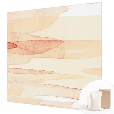 Modern fotobehang voor de woonkamer met pastelstrepen als decoratief patroon