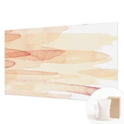 Modern fotobehang voor de woonkamer met pastelstrepen als decoratief patroon