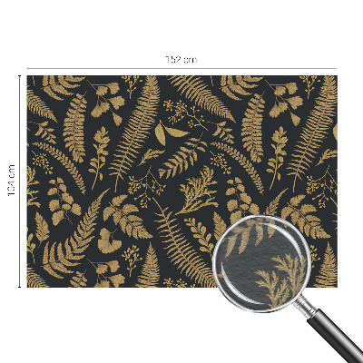 Sfeervol fotobehang met botanische bladeren als print