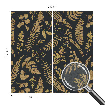 Sfeervol fotobehang met botanische bladeren als print
