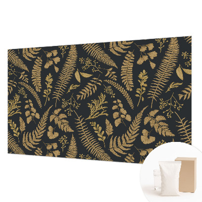 Sfeervol fotobehang met botanische bladeren als print
