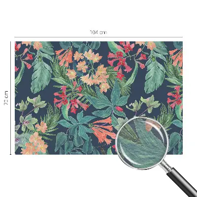 Kwalitatief fotobehang met een print van tropische bloemen