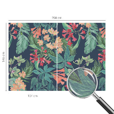 Kwalitatief fotobehang met een print van tropische bloemen