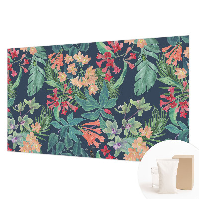 Kwalitatief fotobehang met een print van tropische bloemen