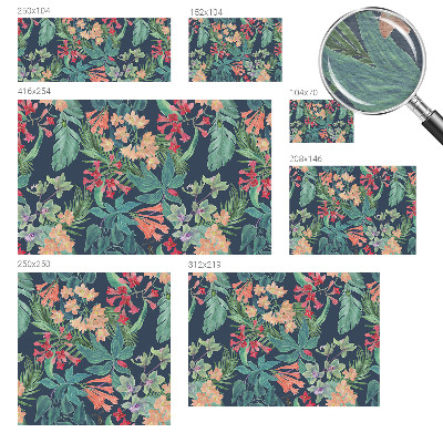 Kwalitatief fotobehang met een print van tropische bloemen