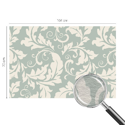 Vliesbehang fotobehang met een decoratief bladerenmotief