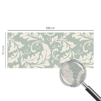 Vliesbehang fotobehang met een decoratief bladerenmotief