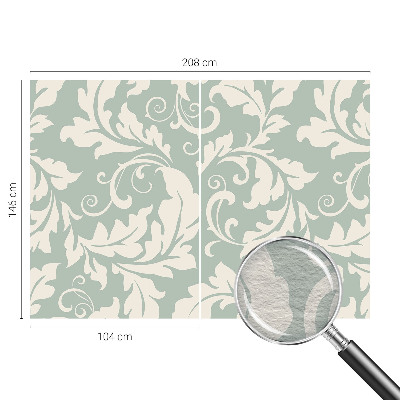 Vliesbehang fotobehang Decoratieve bladeren