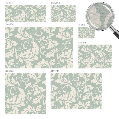 Vliesbehang fotobehang Decoratieve bladeren