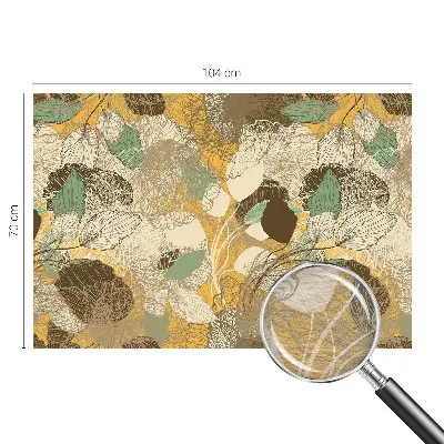 Fotobehang vlies met botanische print met weelderige planten