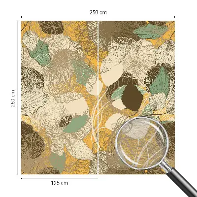 Fotobehang vlies met botanische print met weelderige planten