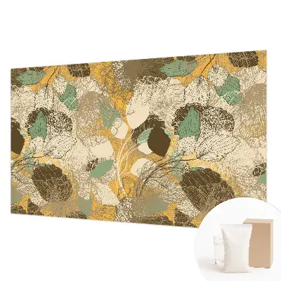 Fotobehang vlies met botanische print met weelderige planten