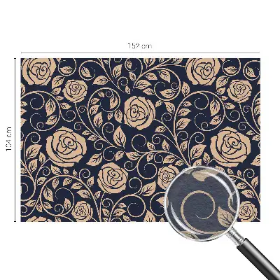 Fotobehang met romantische bloemen
