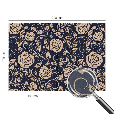 Fotobehang met romantische bloemen