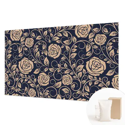 Fotobehang met romantische bloemen