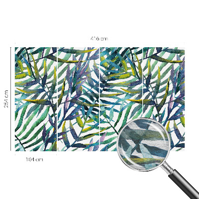 Vlies fotobehang op maat Exotische vegetatie